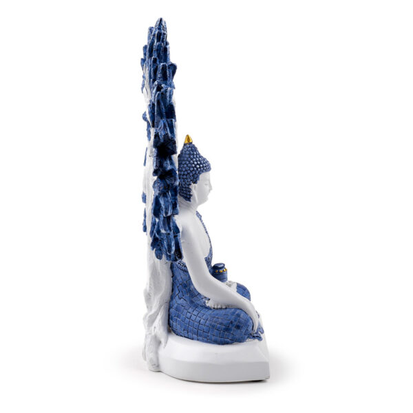 Decorative White & Blue Thai Buddha - Tree of Life - Image 6