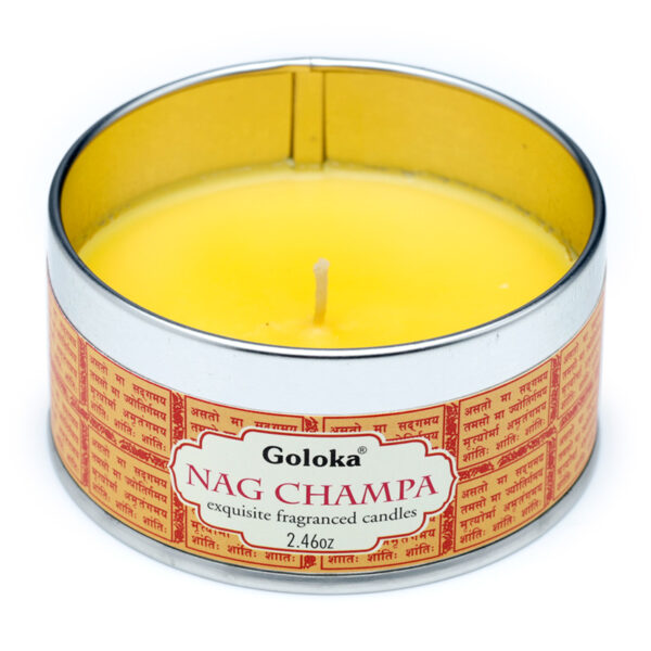 Goloka Wax Candle Tin - Nag Champa - Image 3