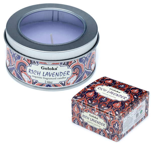 Goloka Wax Candle Tin - Lavender - Image 5