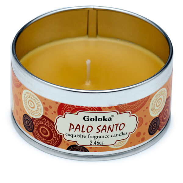 Goloka Wax Candle Tin - Palo Santo - Image 3