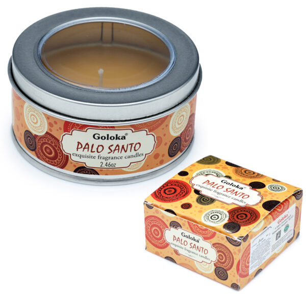Goloka Wax Candle Tin - Palo Santo - Image 5