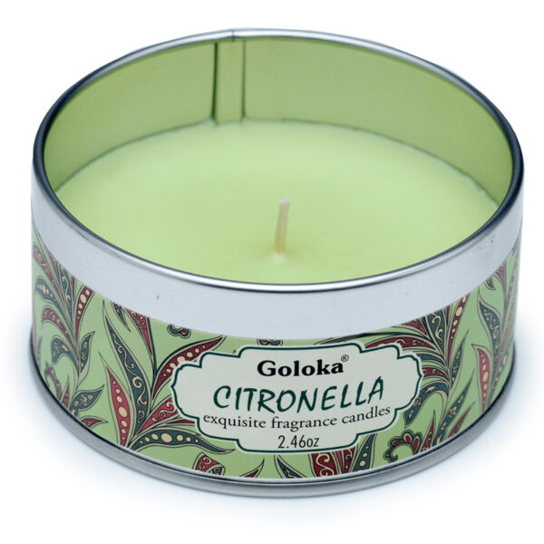 Goloka Wax Candle Tin - Citronella - Image 3