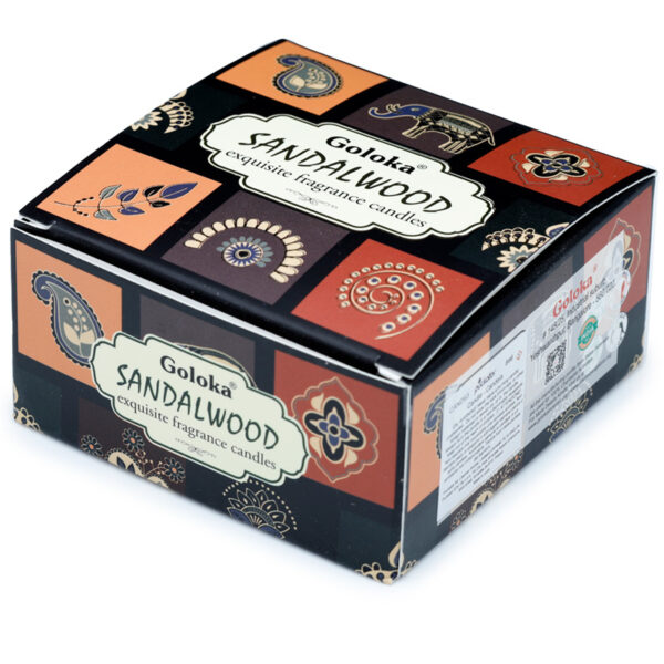 Goloka Wax Candle Tin - Sandalwood - Image 4