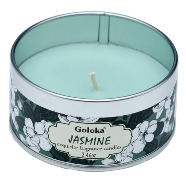 Goloka Wax Candle Tin - Jasmine - Image 3