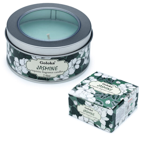 Goloka Wax Candle Tin - Jasmine - Image 5