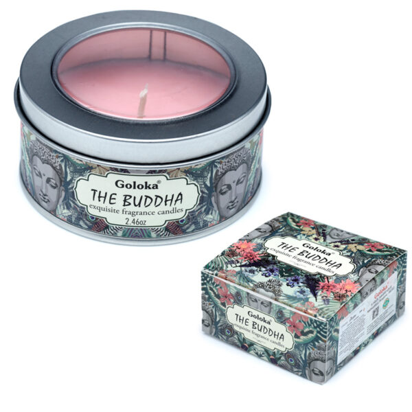 Goloka Wax Candle Tin - The Buddha - Image 5