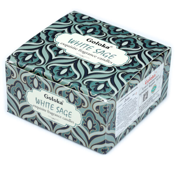 Goloka Wax Candle Tin - White Sage - Image 4