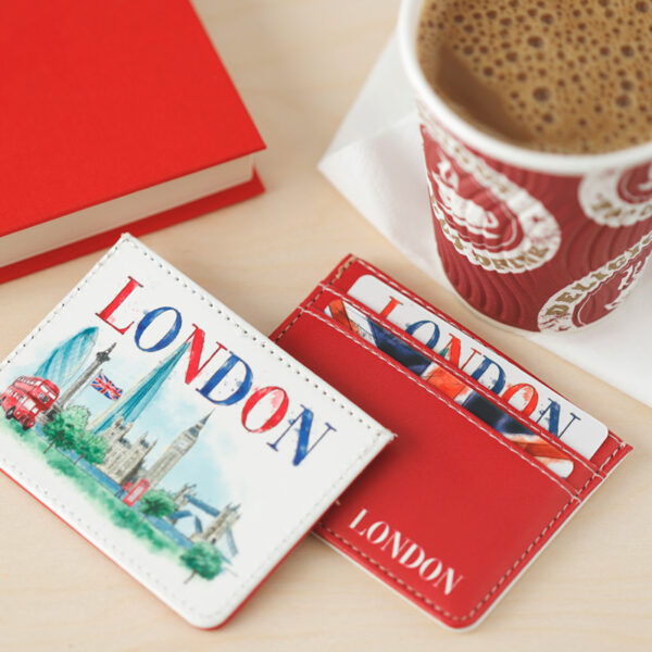 Contactless Protection Fabric Card Holder Wallet - London Tour - Image 8
