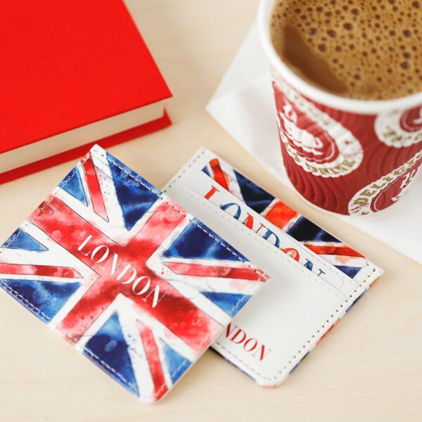 Contactless Protection Fabric Card Holder Wallet - London Tour - Image 9