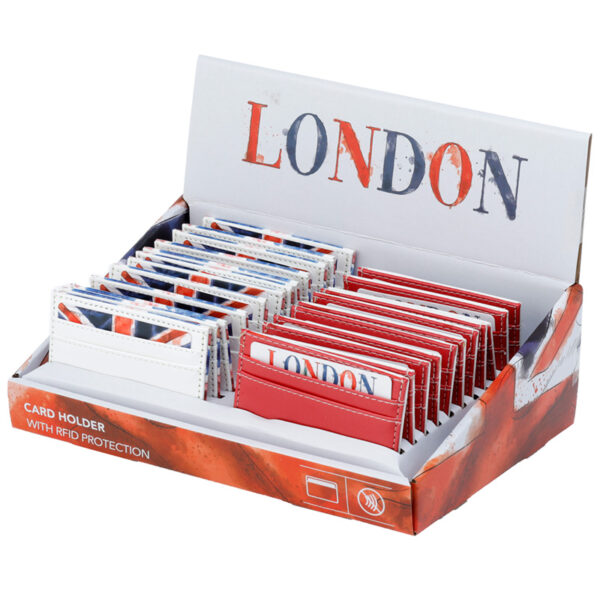 Contactless Protection Fabric Card Holder Wallet - London Tour - Image 10