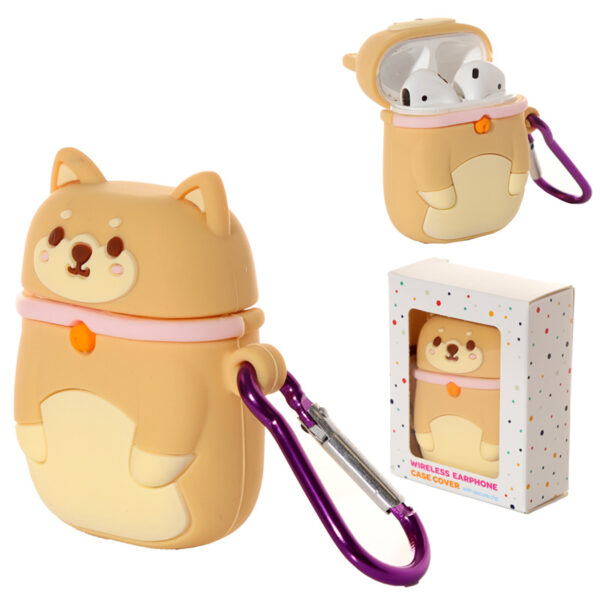 Wireless Earphone Silicone Case Cover - Shiba Inu Dog (Cover Only) - Image 10