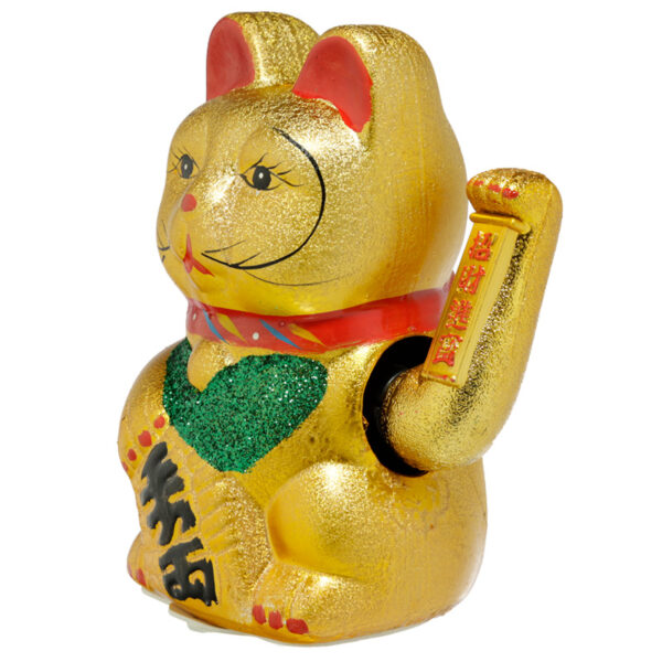 Decorative Waving Maneki Neko Ceramic Cat 21cm - Image 2