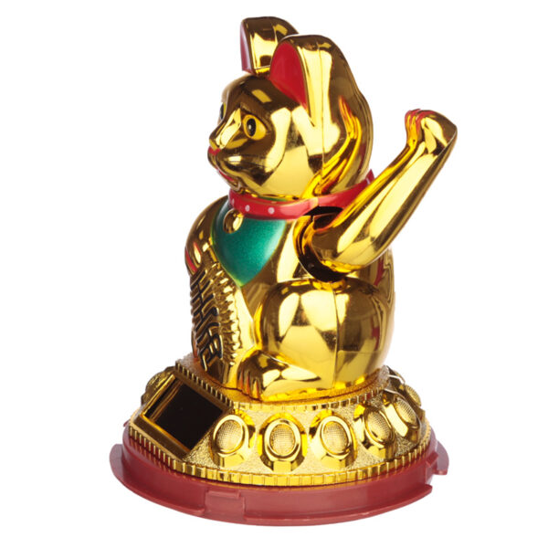 Collectable Waving Lucky Cat Maneki Neko Solar Powered Pal - Image 2