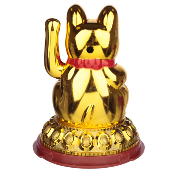 Collectable Waving Lucky Cat Maneki Neko Solar Powered Pal - Image 3
