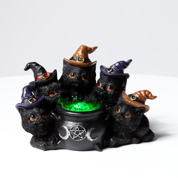 Witches LED Cat - Bubbling Cauldron - Image 2