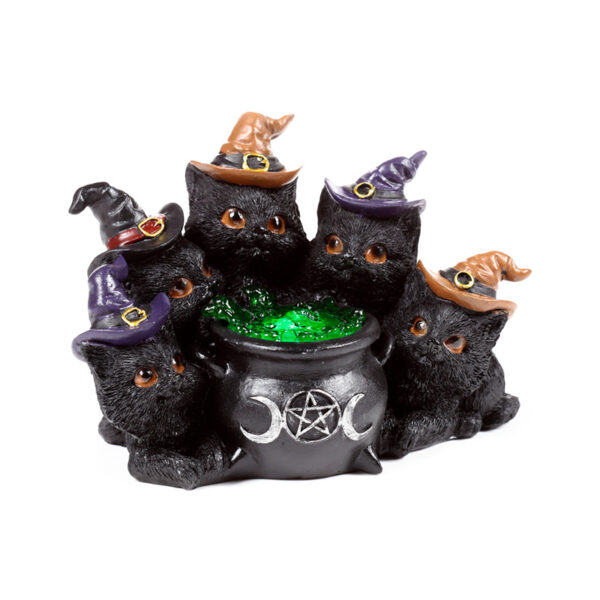 Witches LED Cat - Bubbling Cauldron - Image 3