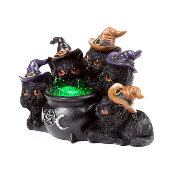 Witches LED Cat - Bubbling Cauldron - Image 4