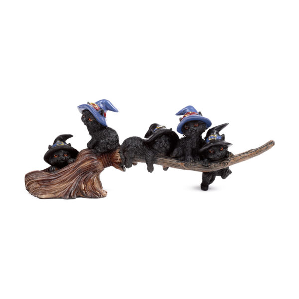 Witches Cat - Playing on Broomstick - Image 2