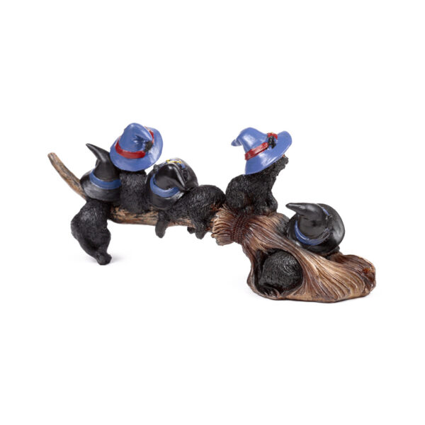Witches Cat - Playing on Broomstick - Image 6