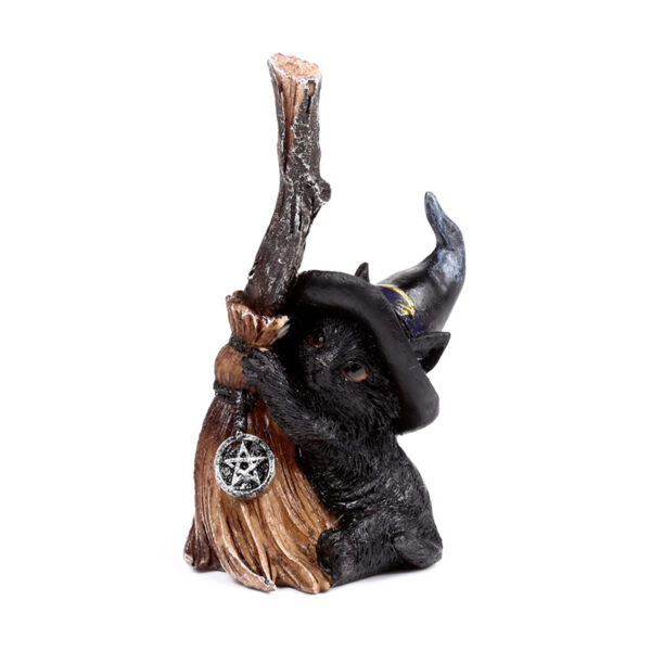Witches Cat - Holding Broomstick - Image 3