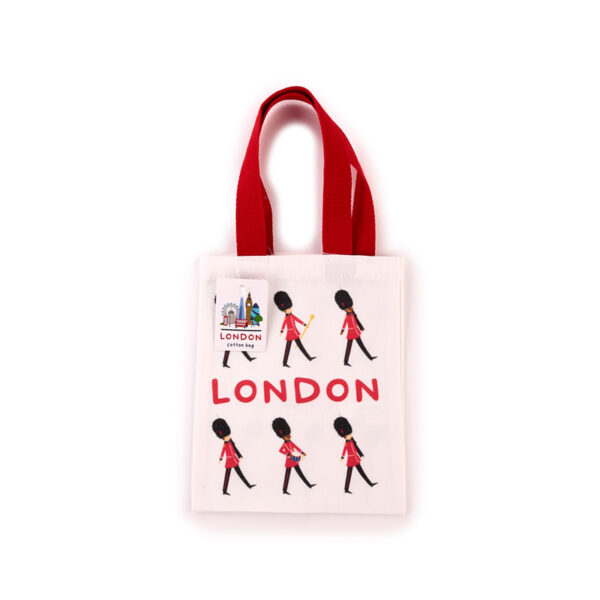Tote Shopping Bag (Small) - London Souvenir Guardsman - Image 2