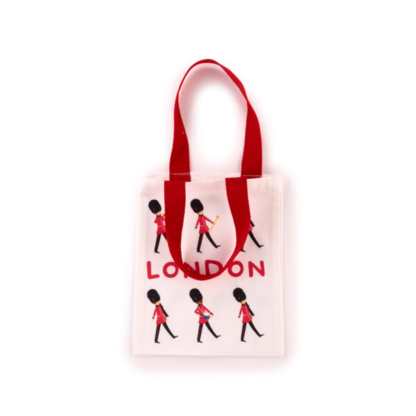 Tote Shopping Bag (Small) - London Souvenir Guardsman - Image 3