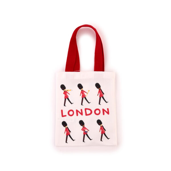Tote Shopping Bag (Small) - London Souvenir Guardsman - Image 4