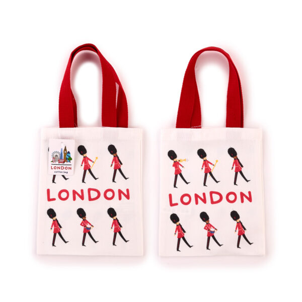 Tote Shopping Bag (Small) - London Souvenir Guardsman - Image 5