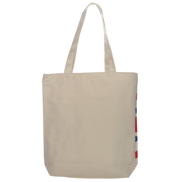 Handy Cotton Zip Up Shopping Bag - London Union Jack - Image 3