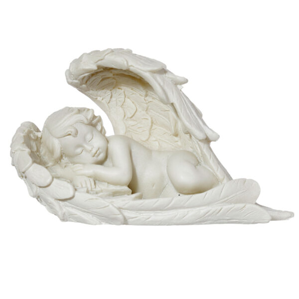 Sleeping Cherub Lying on Side Figurine - Image 3