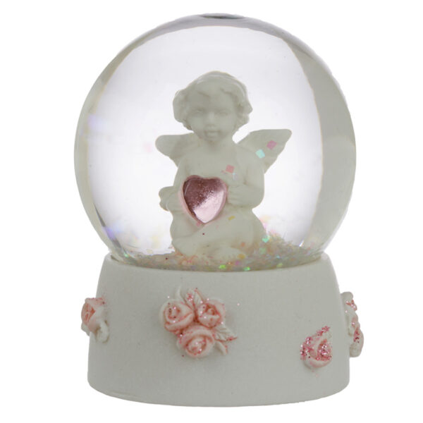 Collectable Peace of Heaven Cherub - Sweet Dreams Snow Globe - Image 2