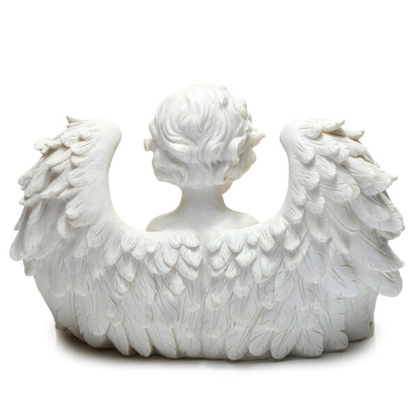 Tea Light Candle Holder - Triple Candle Cherub - Image 3