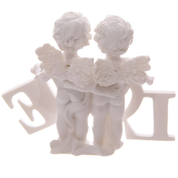 Cute LOVE Letters Cherub Couple - Image 3