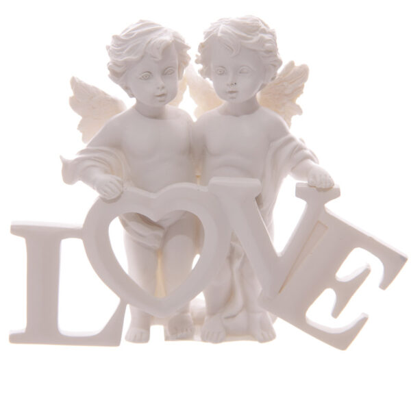 Cute LOVE Letters Cherub Couple - Image 5