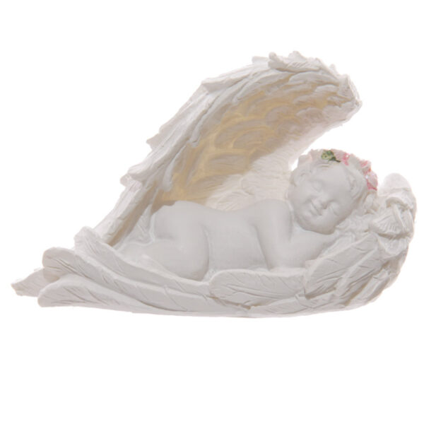 Decorative Rose Cherub Sleeping Figurine - Image 5