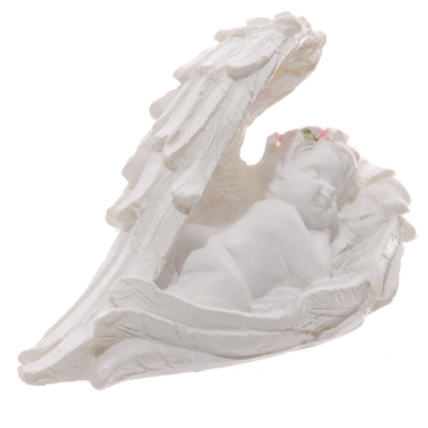 Decorative Rose Cherub Sleeping Figurine - Image 6