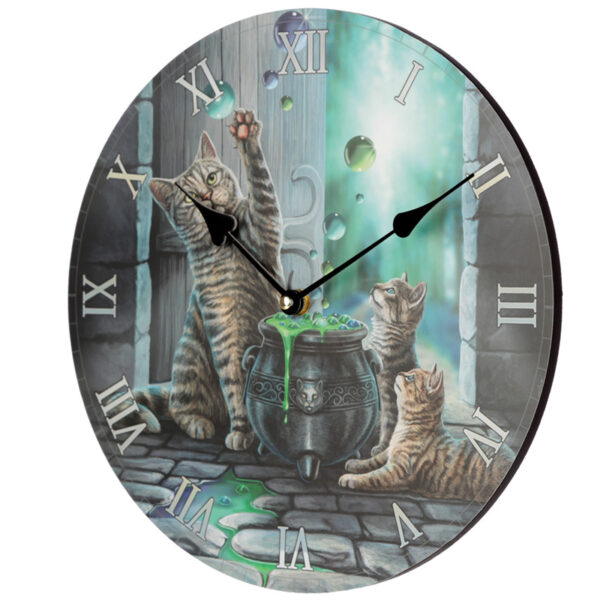 Wall Clock - Lisa Parker Hubble Bubble Cat & Kitten - Image 4