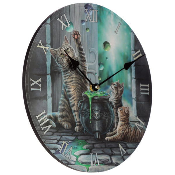 Wall Clock - Lisa Parker Hubble Bubble Cat & Kitten - Image 5
