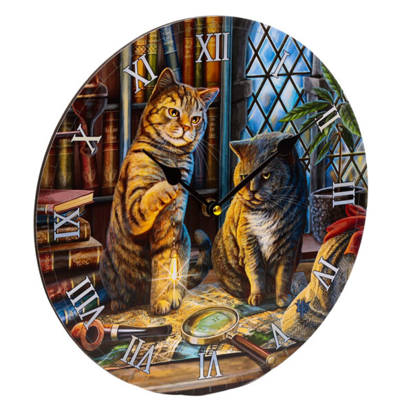 Wall Clock - Lisa Parker Purrlock Holmes Cat - Image 2