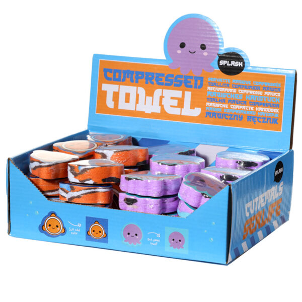 Compressed Travel Towel - Adoramals Sealife - Image 6