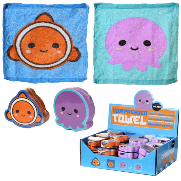Compressed Travel Towel - Adoramals Sealife - Image 7