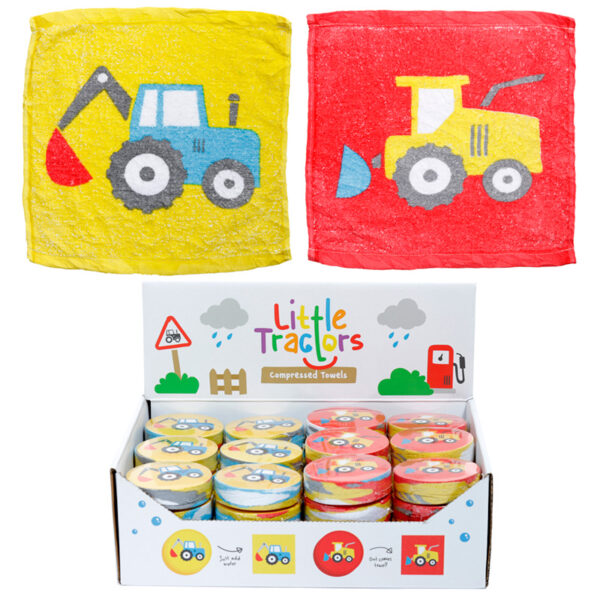 Compressed Travel Towel - Little Tractors - Image 7