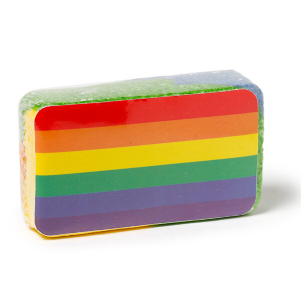 Compressed Travel Towel - Somewhere Rainbow Stripes - Image 3
