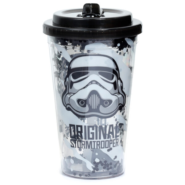 The Original Stormtrooper Shatter Resistant Double Walled Cup with Lid and Straw - Image 2
