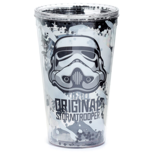 The Original Stormtrooper Shatter Resistant Double Walled Cup with Lid and Straw - Image 3