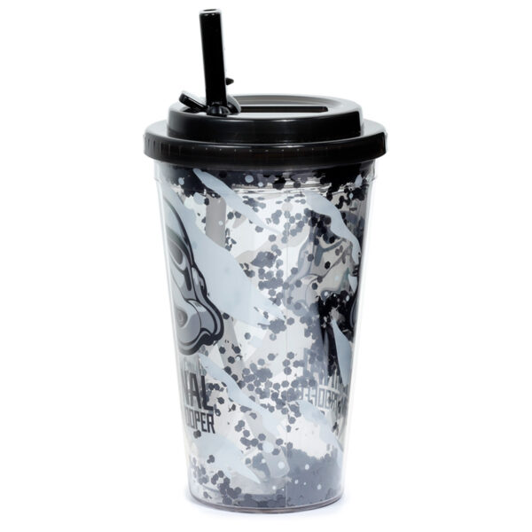 The Original Stormtrooper Shatter Resistant Double Walled Cup with Lid and Straw - Image 4