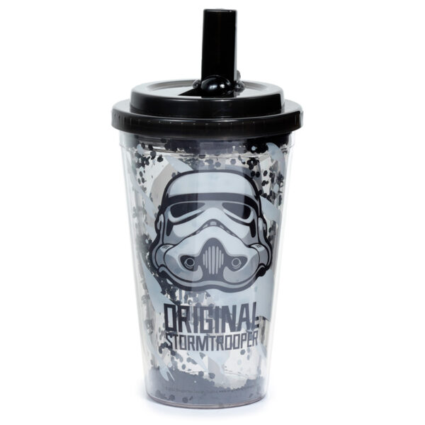 The Original Stormtrooper Shatter Resistant Double Walled Cup with Lid and Straw - Image 5
