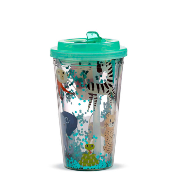 Zooniverse Shatter Resistant Double Walled Cup with Lid and Straw - Image 5