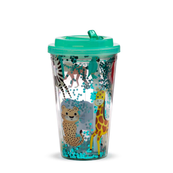 Zooniverse Shatter Resistant Double Walled Cup with Lid and Straw - Image 6