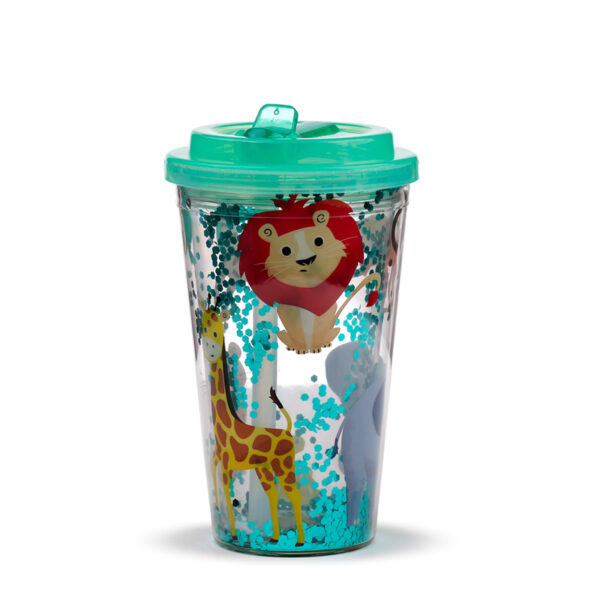 Zooniverse Shatter Resistant Double Walled Cup with Lid and Straw - Image 7